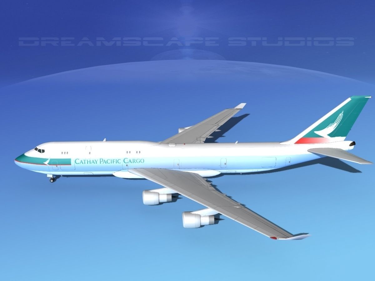Boeing 747-8I Cathay Pacific Cargo 3D model_9