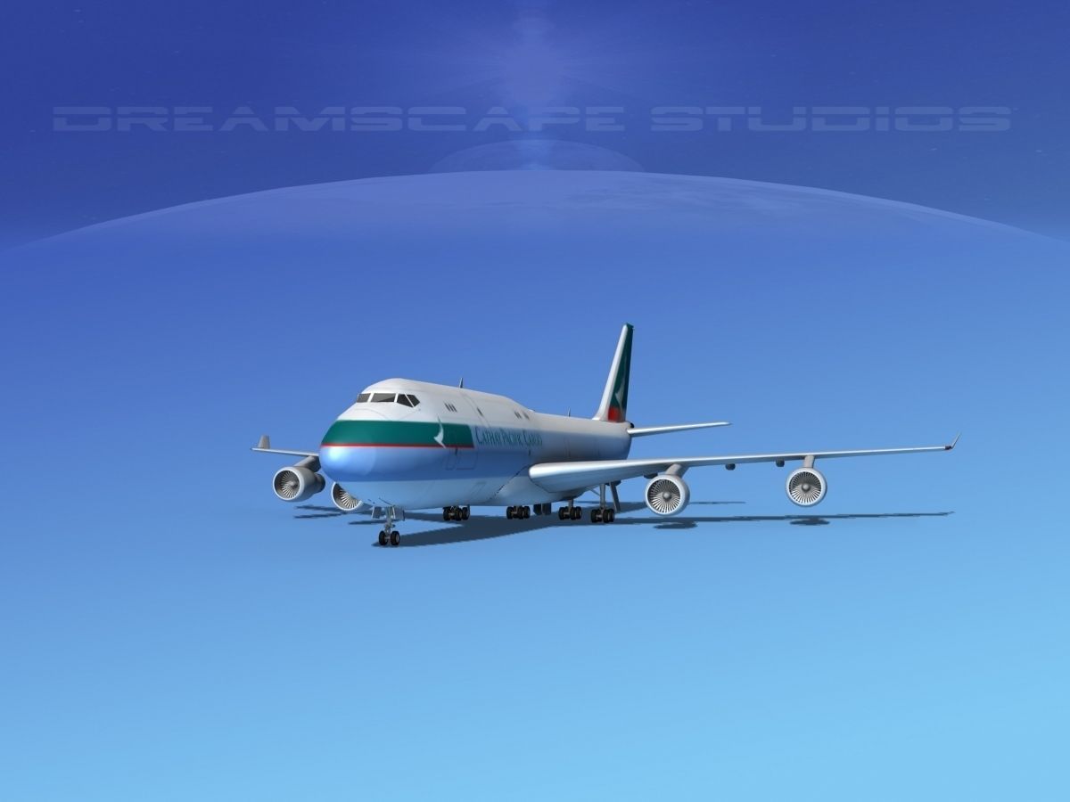 Boeing 747-8I Cathay Pacific Cargo 3D model_1