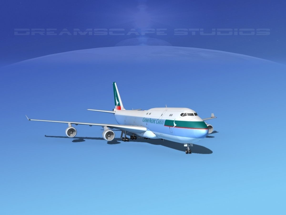 Boeing 747-8I Cathay Pacific Cargo 3D model_2