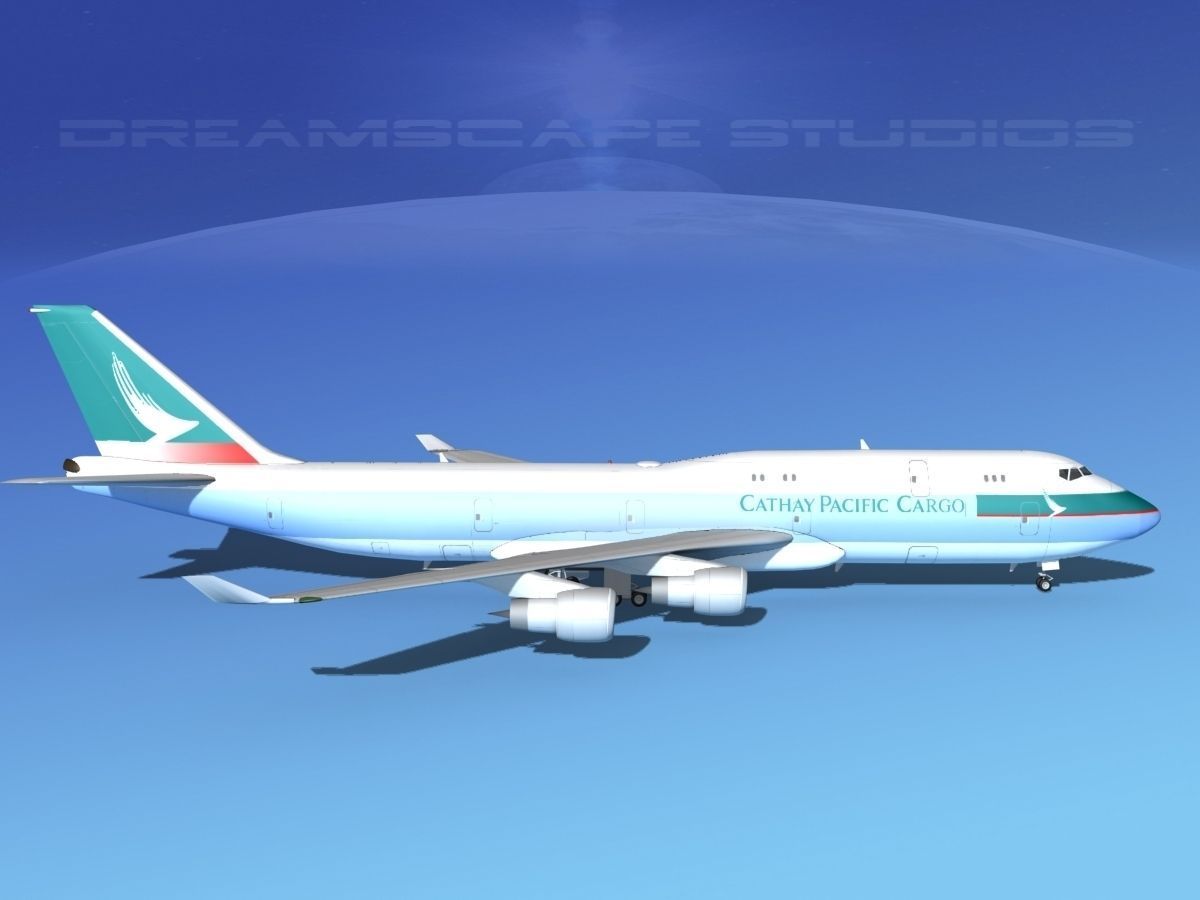Boeing 747-8I Cathay Pacific Cargo 3D model_4