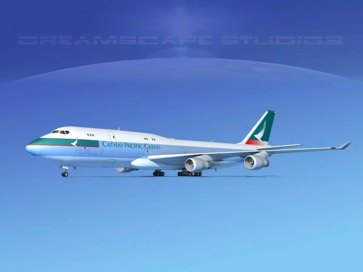 Boeing 747-8I Cathay Pacific Cargo 3D model_0