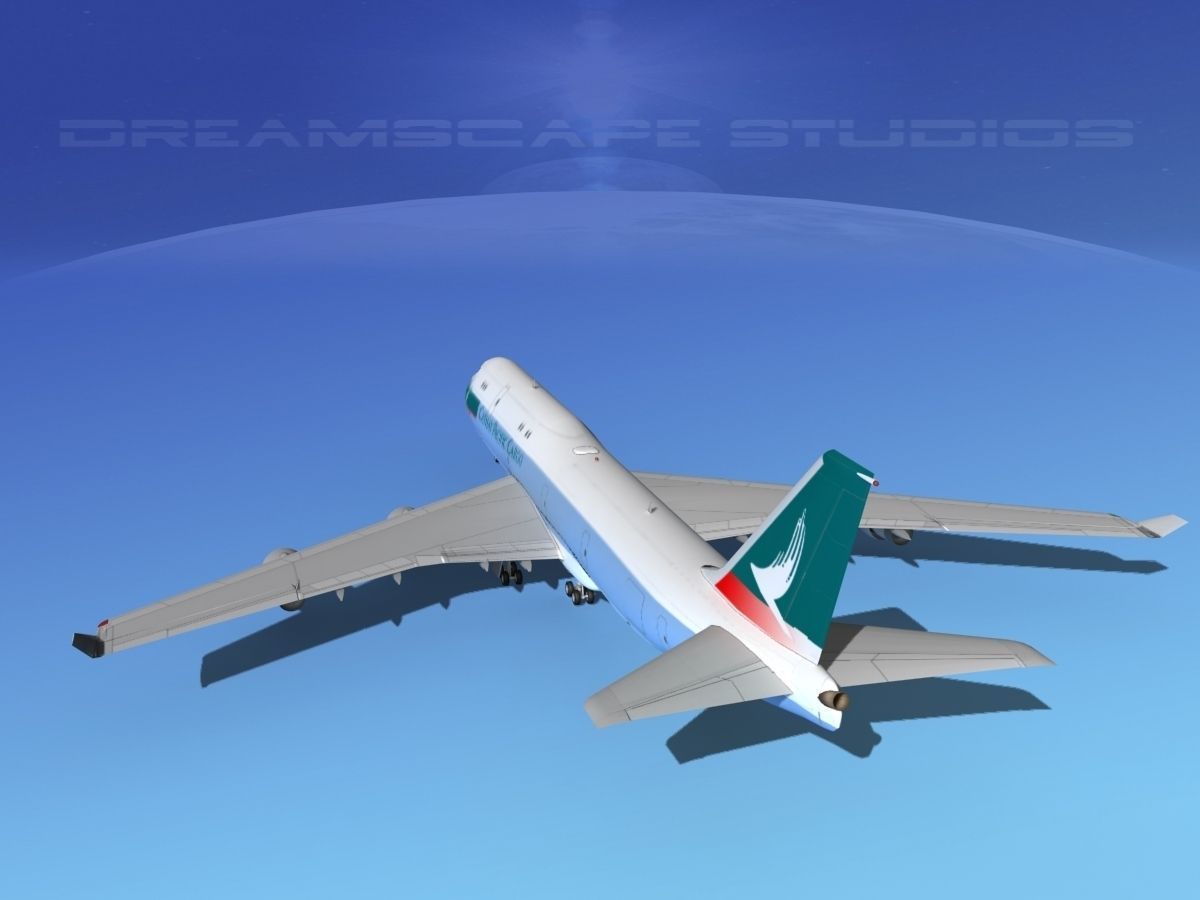 Boeing 747-8I Cathay Pacific Cargo 3D model_7