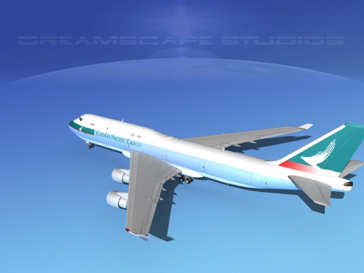 Boeing 747-8I Cathay Pacific Cargo 3D model_8