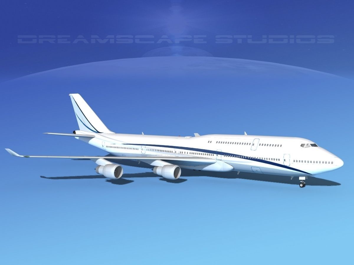 Boeing 747-8I Corporate 2 3D model_3