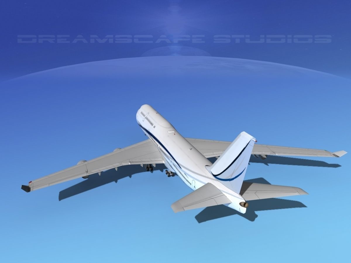 Boeing 747-8I Corporate 2 3D model_7