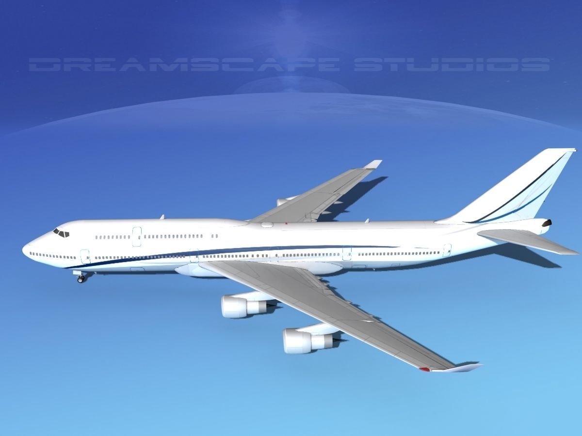 Boeing 747-8I Corporate 2 3D model_9
