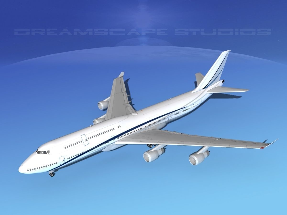 Boeing 747-8I Corporate 2 3D model_10
