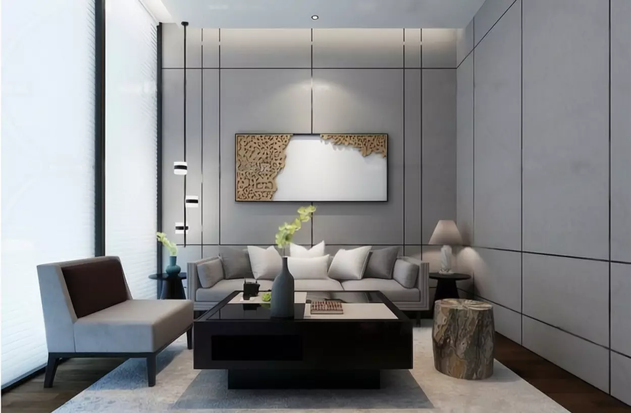 New Chinese style Sofa Set 3D Model 3D model