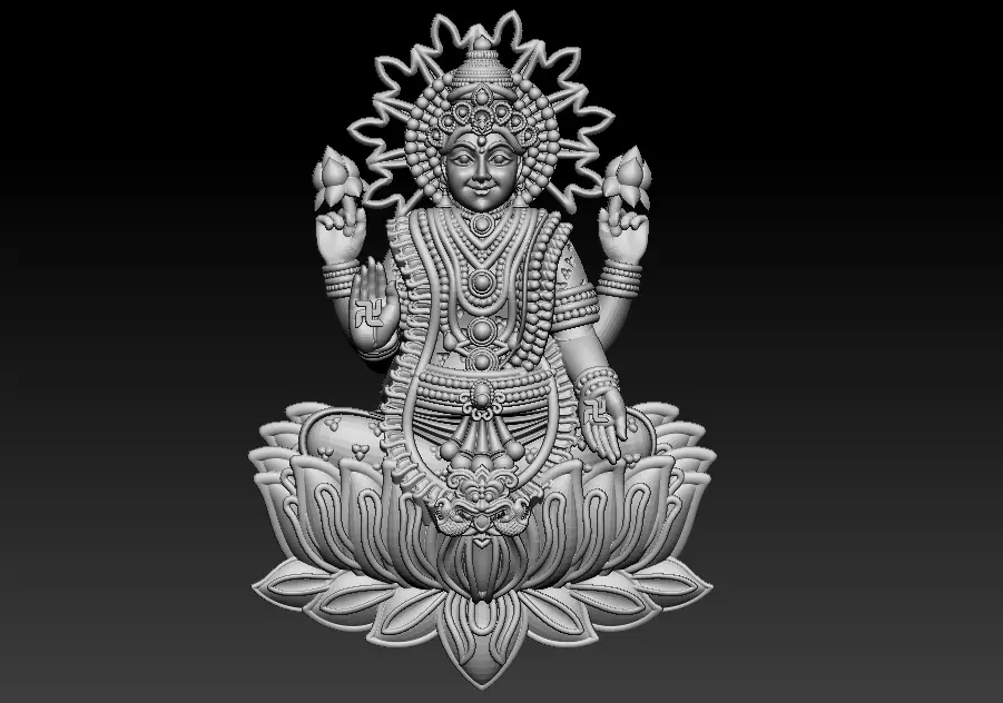 Laxmi Mata 3D print model 3D print model