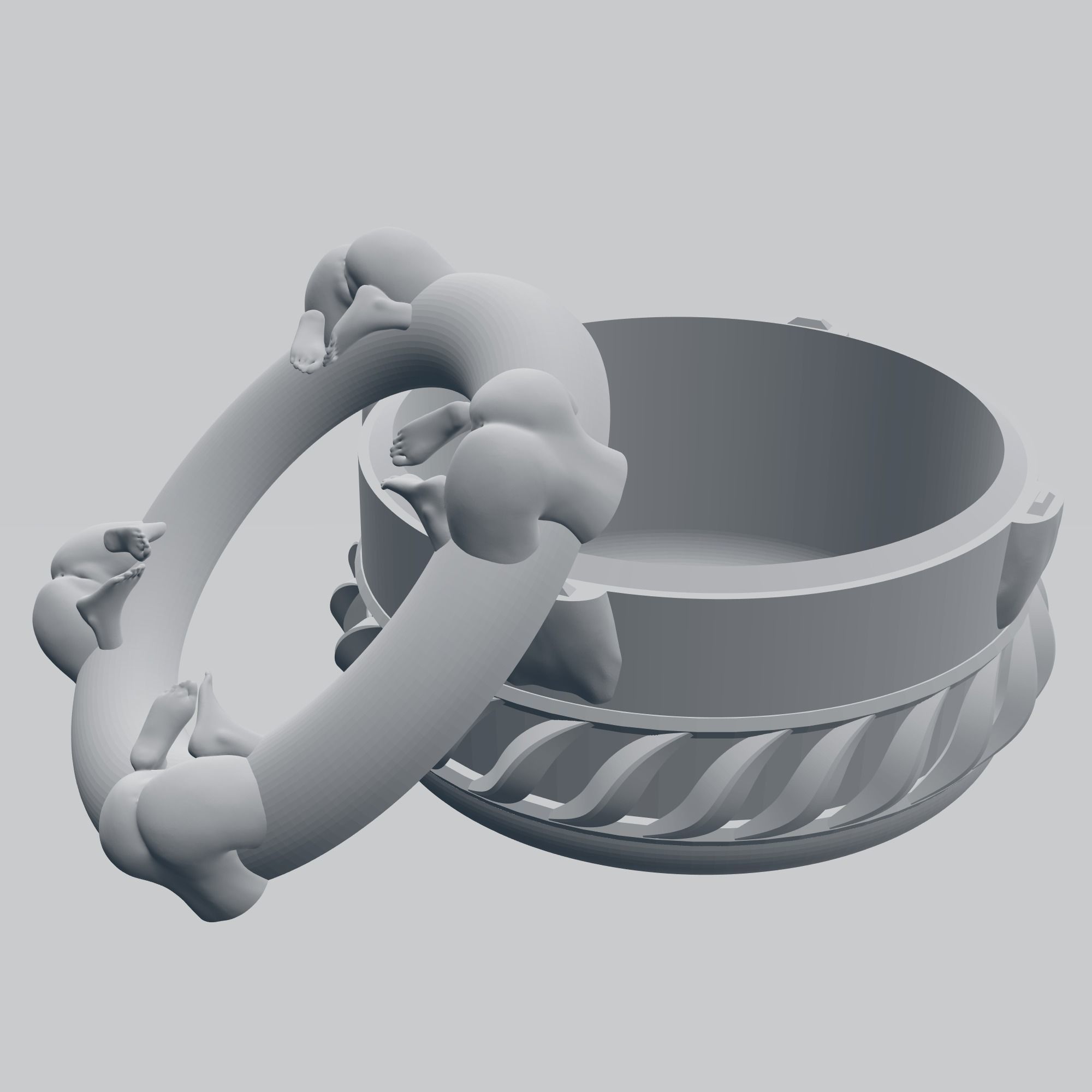 Asshtray M7 3D print model_3