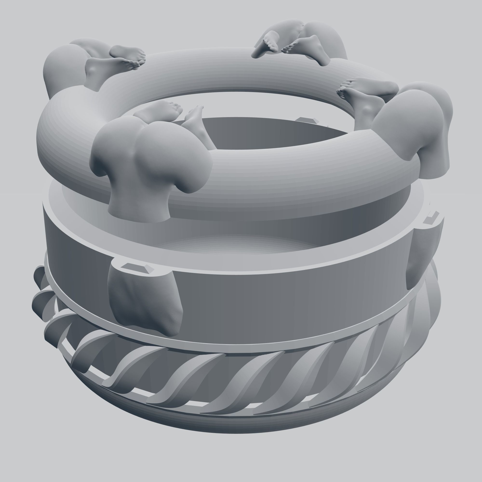 Asshtray M7 3D print model_2
