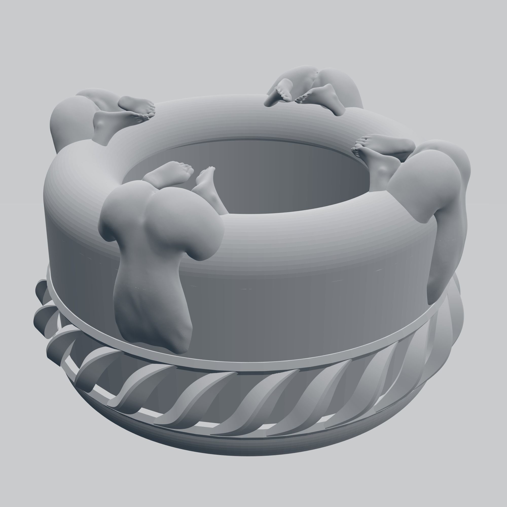 Asshtray M7 3D print model_1