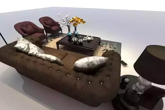 Sofa living room with furniture