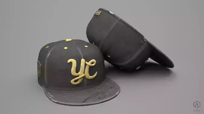 Game Ready Baseball Cap Black Pristine and Worn Variants