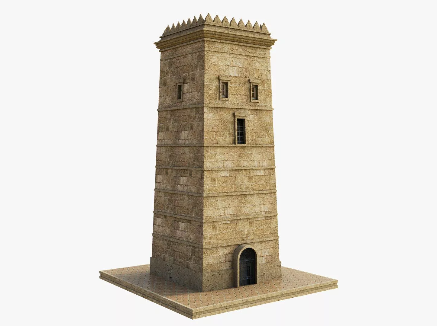 Ancient Tower Free 3D model