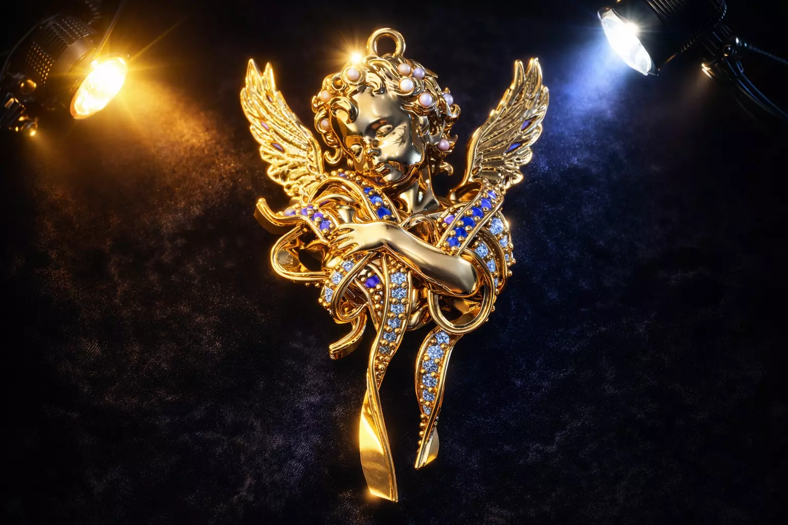 Divine Elegance Pendant jewelry 3D model - for Her 3D print model