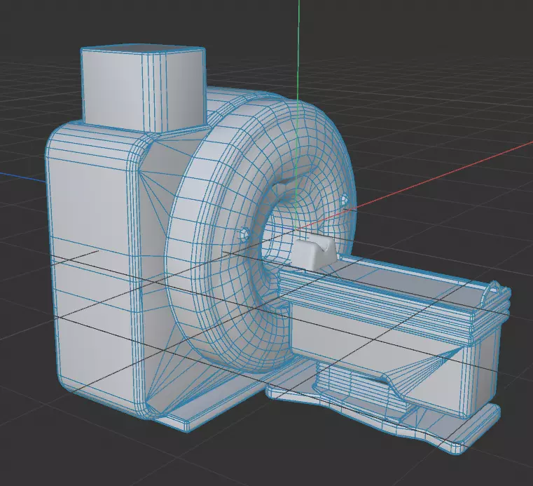 Modern magnetic resonance imaging MRI machine 3D Model 3D model