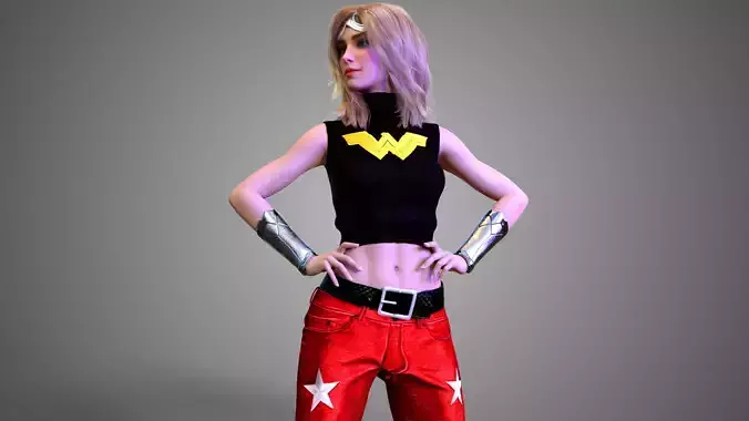WonderGirl Cassie Sandsmark 3D model