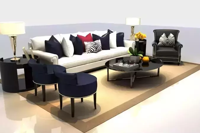 Sofa living room with furniture