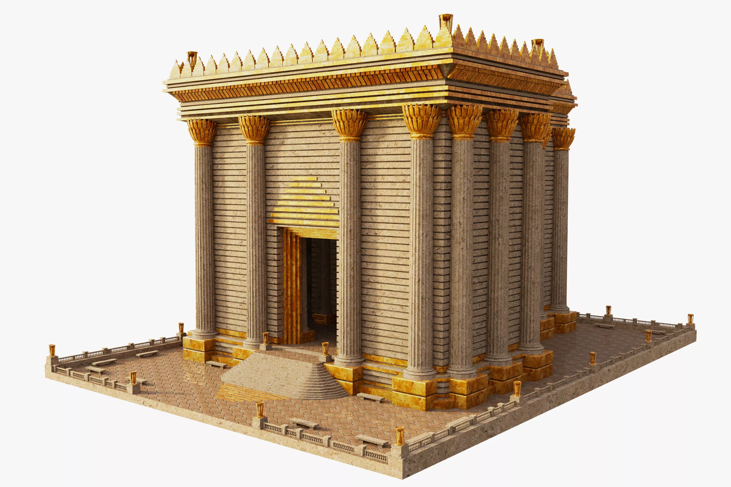 Temple Herod building 3D model