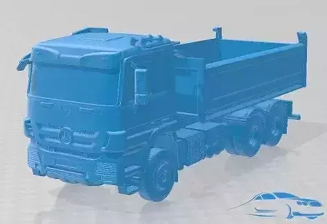 Mercedes Benz Actros Tipper 3 2014 Printable Truck