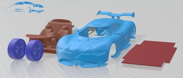 Renault Alpine A110-50 2012 Printable Car 3D print model