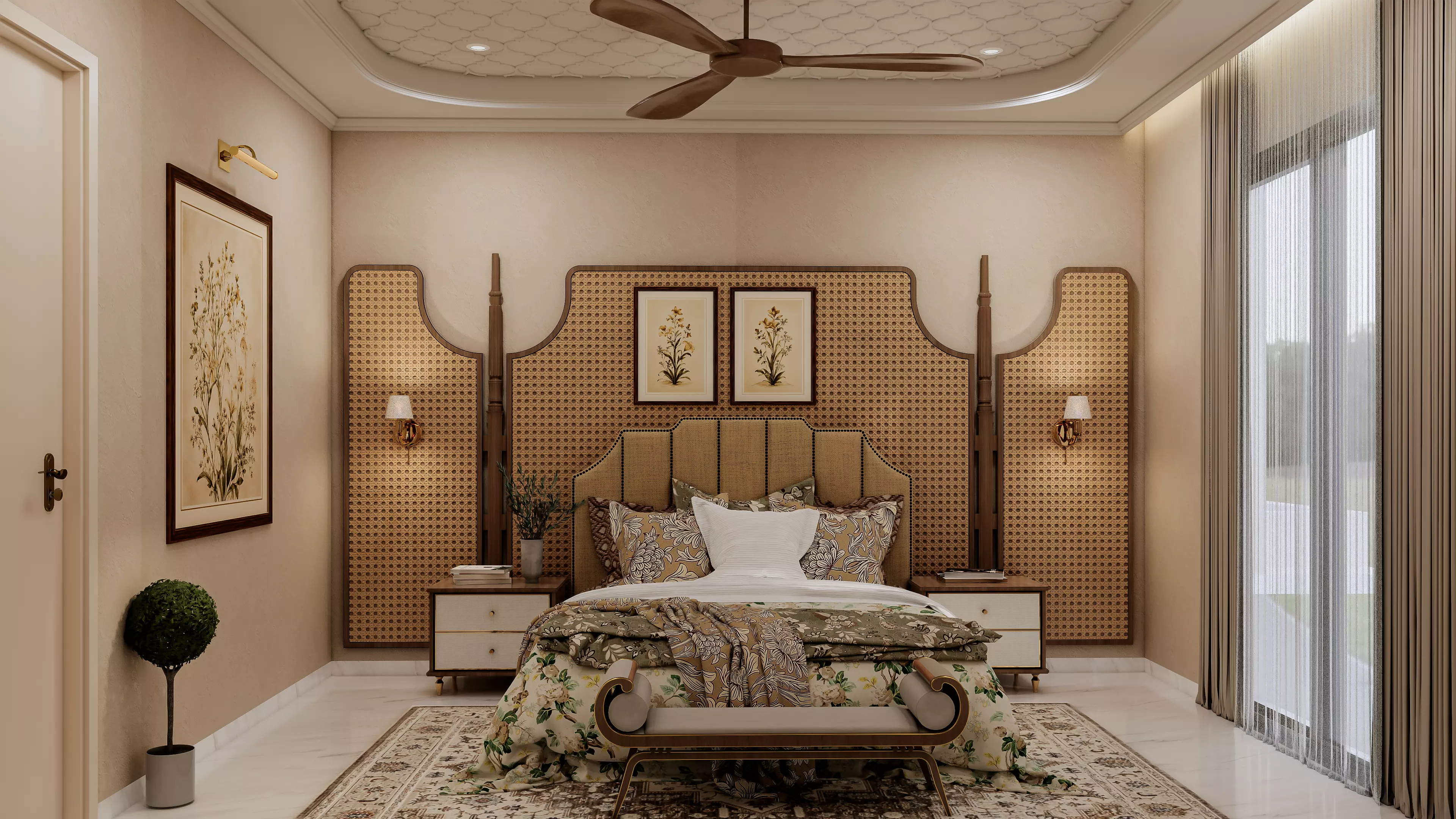 Luxury Heritage Master Bedroom Interior SketchUp 2022 3D model