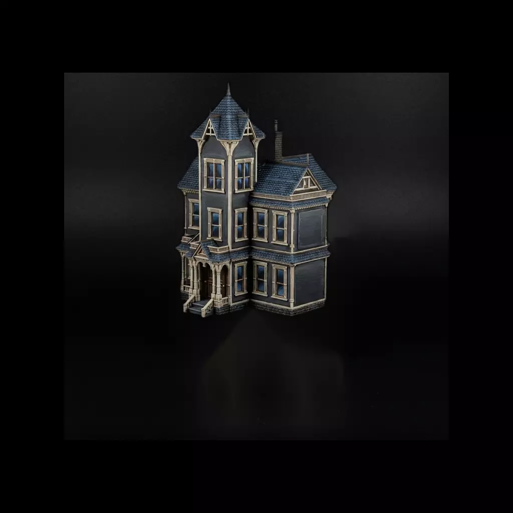1-87 HO Gothic Victorian Mansion Printable STL 3D print model