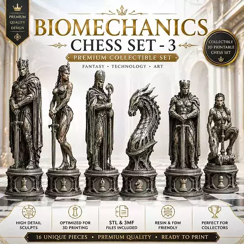 Biomechanics Chess Set - 3
