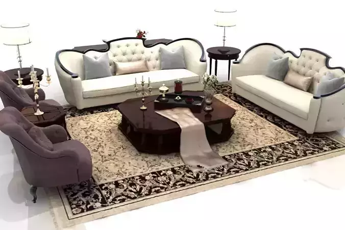 Sofa living room with furniture