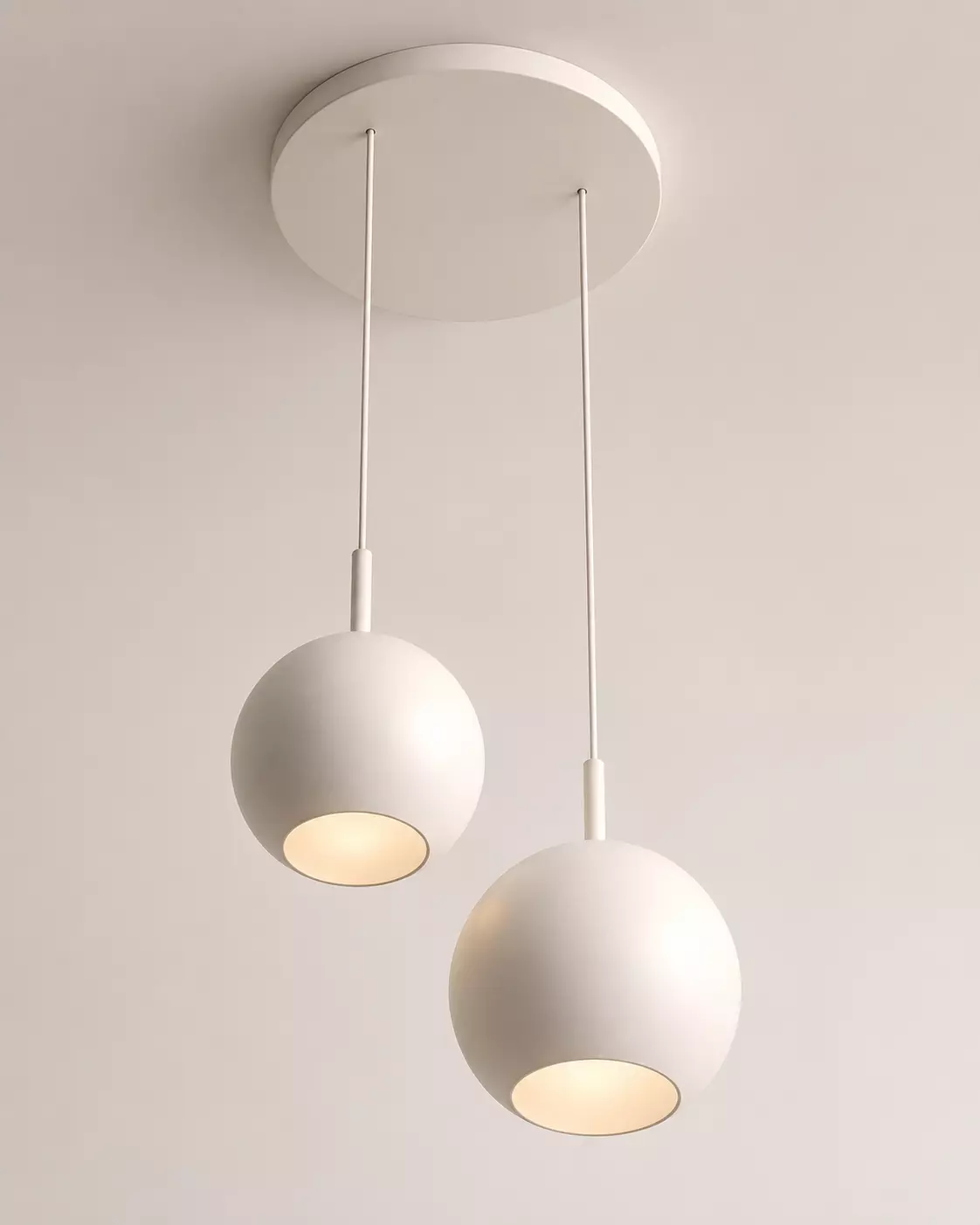 Double Globe Pendant Light Free 3D model
