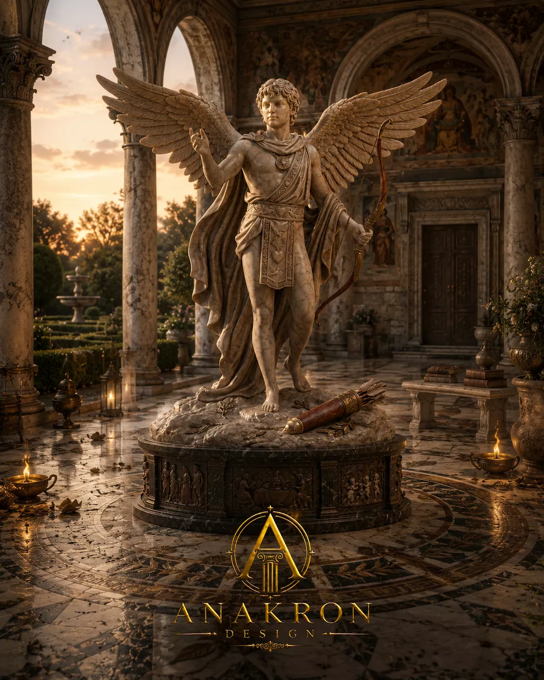 Eros the God of Love Statue 3D Print Model 3D print model