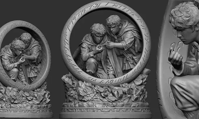Frodo and Sam The one ring