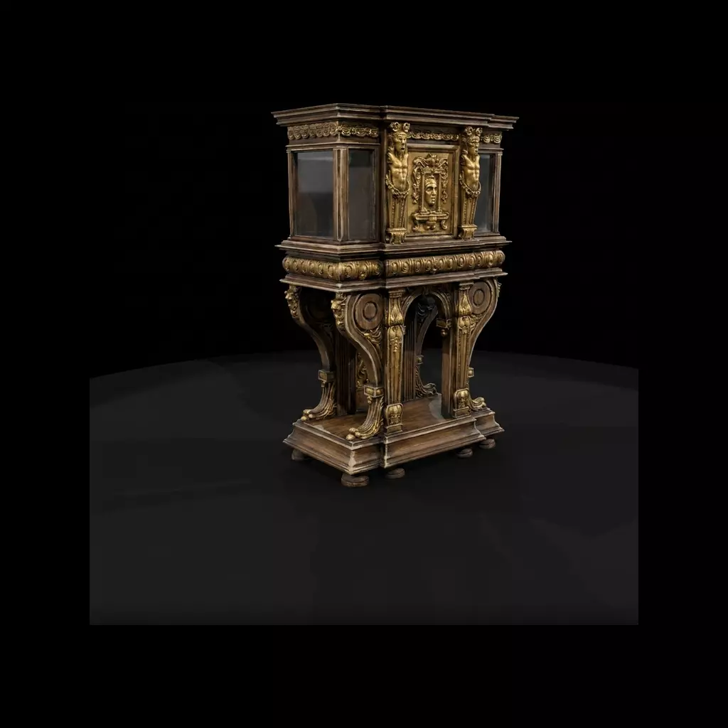 1-87 HO Renaissance Display Cabinet Printable STL 3D print model