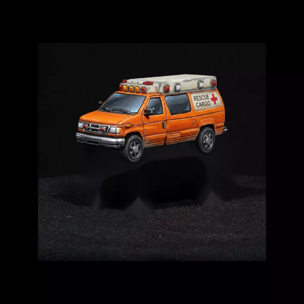 1-87 HO Rescue Cargo Van Printable STL 3D print model