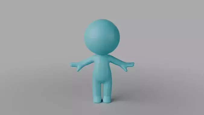 Rigged Cute Mascot 07