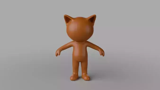 Rigged Cute Mascot 08
