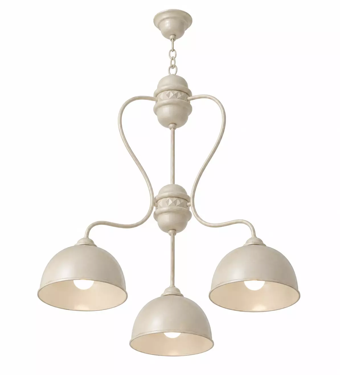Half Moon Triple Globe Pendant Light Free 3D model