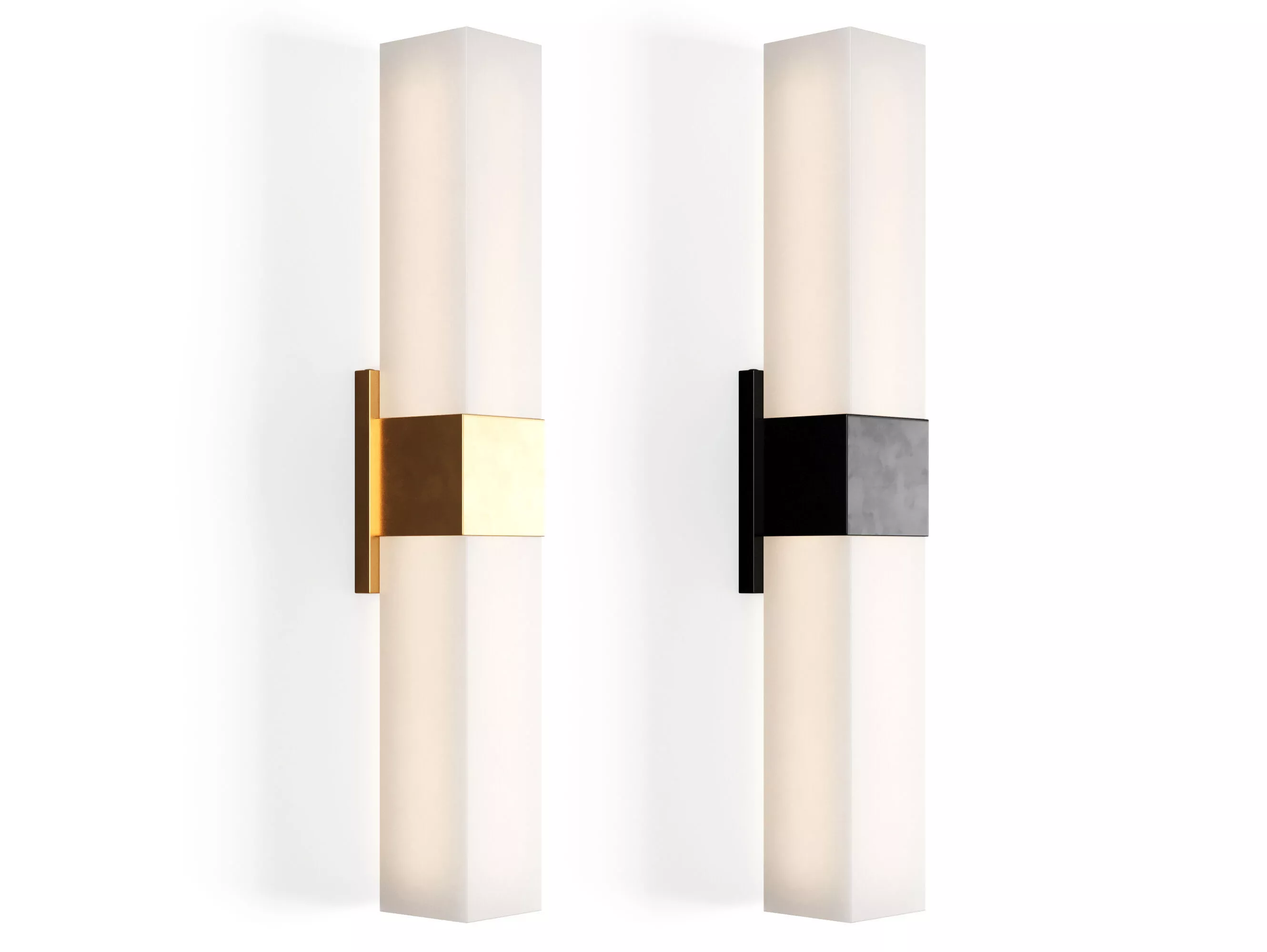 Covet Double Box Sconce by Visual Comfort 3D model