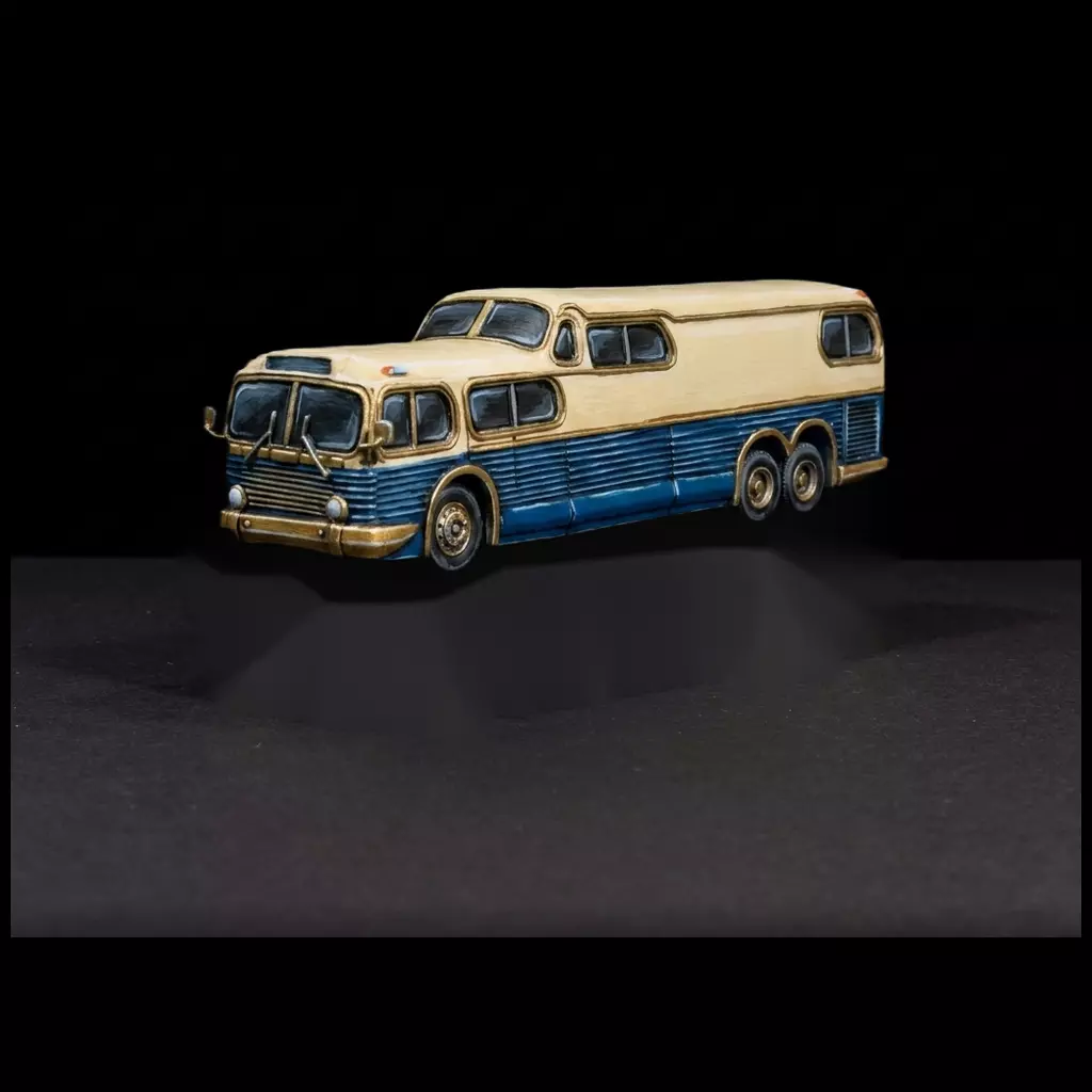 Retro Coach Bus for Dioramas 3D print model