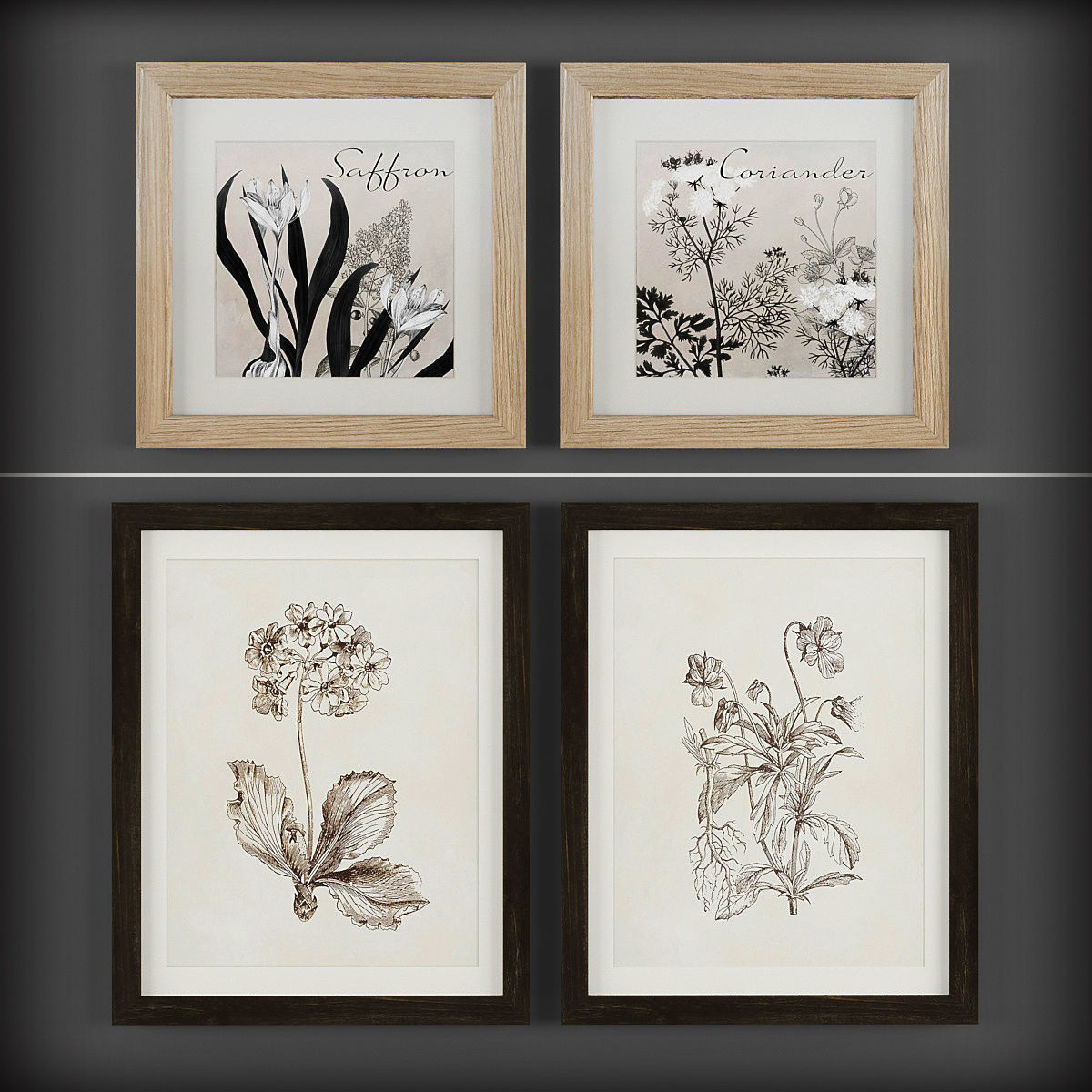 Picture Frames Low-poly 3D model_2