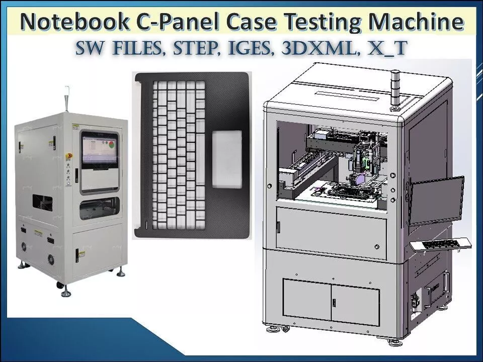 Notebook C-Panel Case Testing Machine 3D CAD Model 3D model