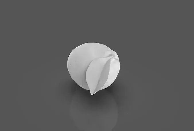 High Poly Food - 1 - Lemon 3D model 3