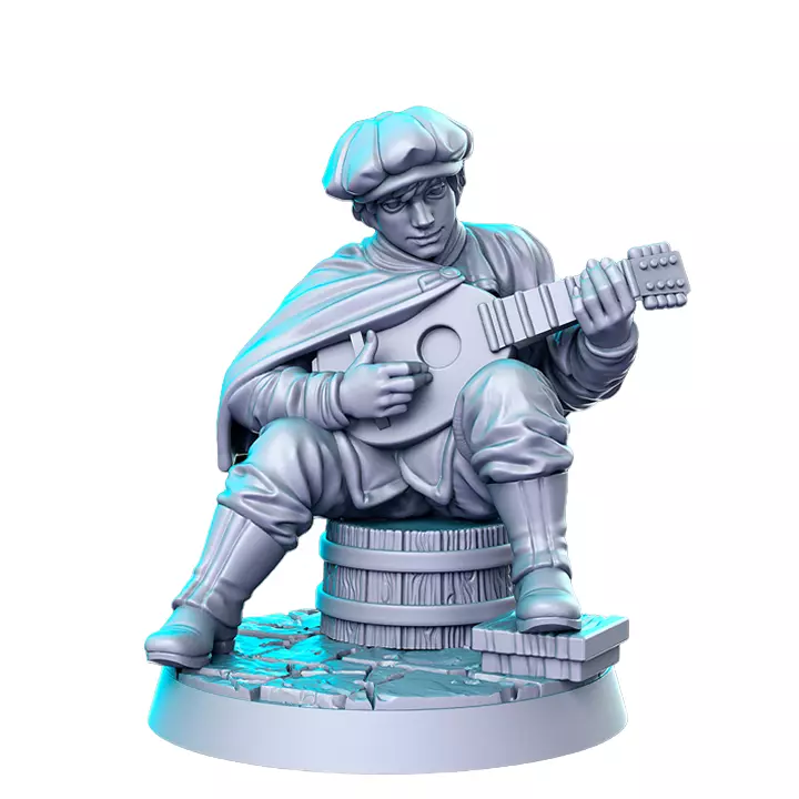 Forley Pocketpicking Bard I - Scale Tabletop Model 3D print model