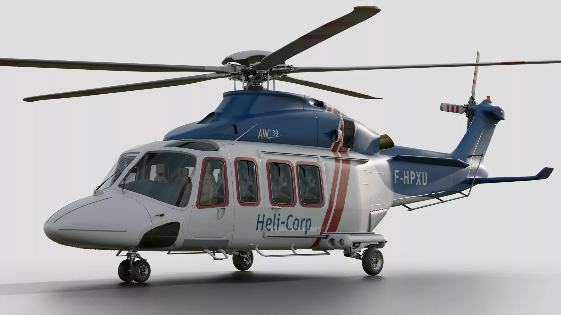 Leonardo AW 139 3D model
