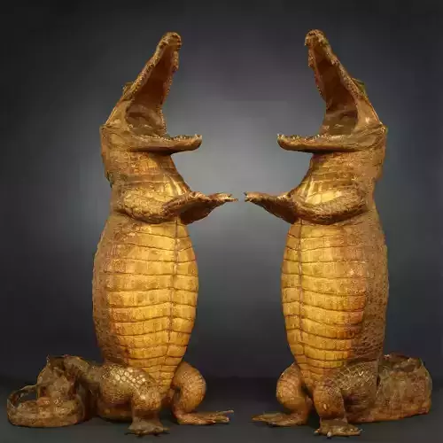 Crocodile Photorealistic Posed