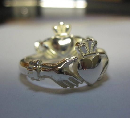 Claddagh classic rings - two variants 3D print model