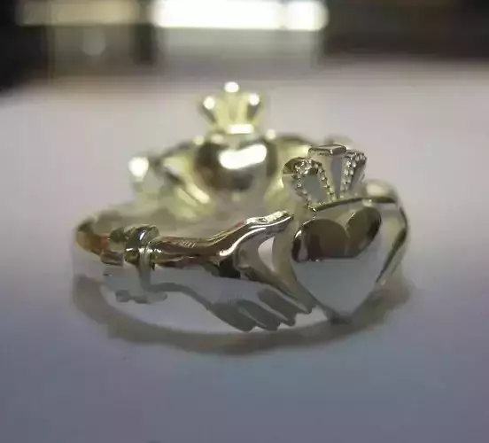 Claddagh classic rings - two variants 3D print model