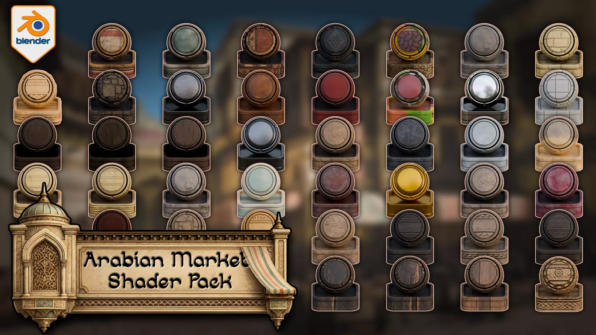 3DT Arabian Market Shader Pack 3D model
