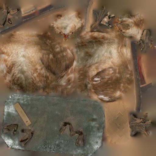 Ducklings Photorealistic Posed Low-poly 3D model_7